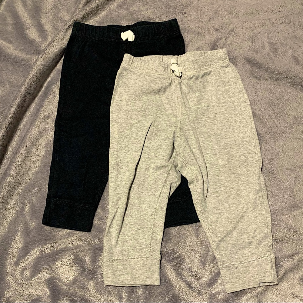 Carter’s - 2pc Pant Set - Black & Gray- Sz: 12M